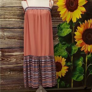 Q & A Maternity strappy midi summer Dress NWT